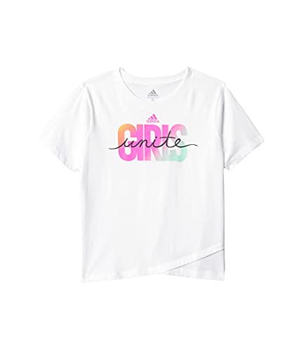 T-shirt Graphic Crossover adidas blanc multicolore ado fille 8-15 ans