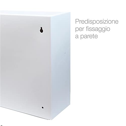 MAURY'S IL NUMERO UNO DEL RISPARMIO SET DI SCARPIERE IN PLASTICA 51 X 17 X H39 CM COMPONIBILI E IMPILABILI MADE IN ITALY (4 Pezzi, Bianco)
