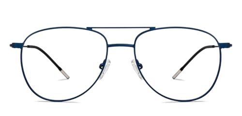 Image of LENSKART BLU | Zero Power Blue Cut Computer Glasses | Anti Glare, Lightweight & Blocks Harmful Rays | Full Rim Rectangular | 100% UV Protected | Black | Men & Women | Large | LB E16049