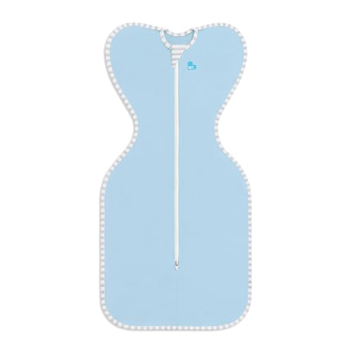 Image of Love to Dream Swaddle, Baby Sleep Sack, Swaddle Up Self-Soothing Swaddles for Newborns, Get Longer Sleep, Snug Fit Helps Calm Startle Reflex, Lite 0.2 Tog, 5-8.5 lbs, Blue