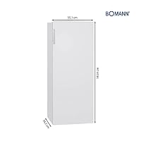 Bomann® Kühlschrank ohne Gefrierfach | Energieklasse E | 143cm | 5 Ablagen | 0°C ~ +8°C | leise 40dB | Getränkekühlschrank | 242L Flaschenkühlschrank | Kühlschrank groß | VS 7316.1 weiß – Ansicht 9
