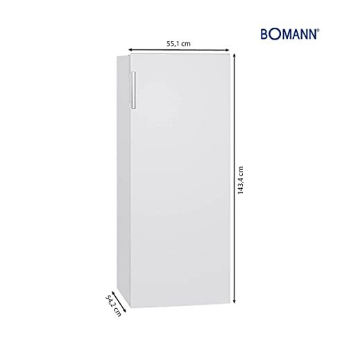 Foto von Bomann® Kühlschrank ohne Gefrierfach | Energieklasse E | 143cm | 5 Ablagen | 0°C ~ +8°C | leise 40dB | Getränkekühlschrank | 242L Flaschenkühlschrank | Kühlschrank groß | VS 7316.1 weiß