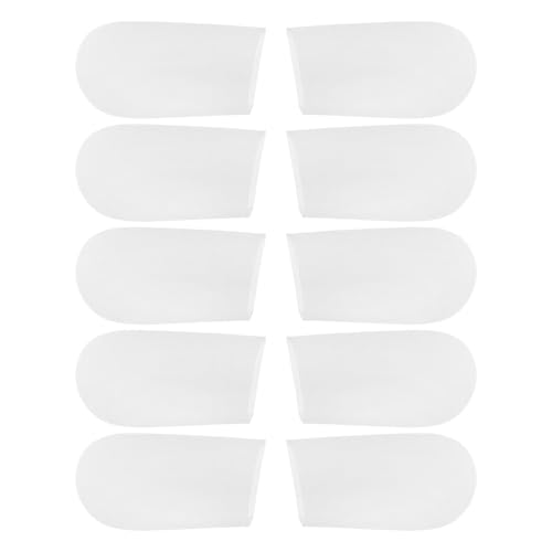 GARVALON Protectores de Extremos Redondos de Silicona Antideslizantes para Perchas Tapas Flexibles Antifricción para Ganchos de 3-36 CM Paquete de 10 Unidades para Protección de Ropa y
