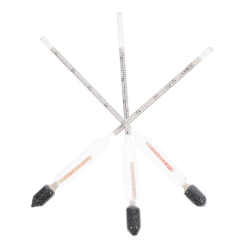 BELLIFFY 3pcs Sugar Hydrometer for Accurate Measurement of Syrup Density and Scale for Juice and Dairy Production Sugar Gauges for Home Brewing