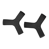 kowaku 2Pcs Fin Keeper Gripper Straps Tight Fitting Pull on Closure Silicone Gives Full Fin Power for Underwater Scuba Spearfishing , Black 7.5CM