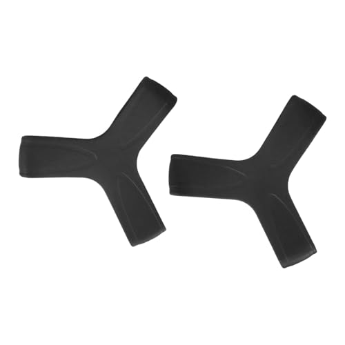 kowaku 2Pcs Fin Keeper Gripper Straps Tight Fitting Pull on Closure Silicone Gives Full Fin Power for Underwater Scuba Spearfishing , Black 7.5CM