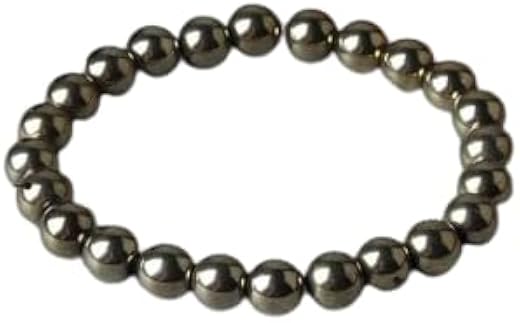 Astro Cart Pyrite Bracelet Original Round Pyrite Stone Bracelet With Certificate पाइराइट ब्रेसलेट Pyrite Crystal Bracelet ...