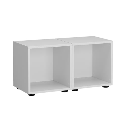 Vicco Kinderregal Weiß Estell 2-er Set - 36x38x32 cm gefertigt...