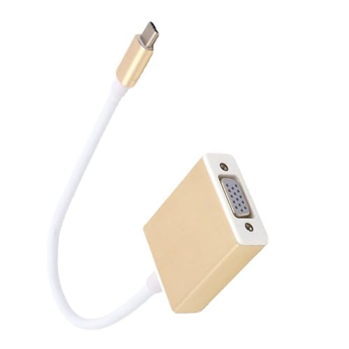 タイプ C から VGA アダプタケーブル 15 ピン D サブメスからメスコネクタコードワイヤーラップトップ PC モニタープロジェクターコンピュータ USB C から VGA コンバータ