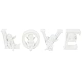 MALUGOGO 4 adornos de resina con diseño de ángel para decoración del hogar y compromiso, decoración creativa de boda para el día de San Valentín