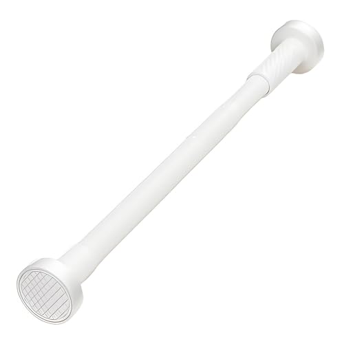Barras extensibles ajustables para cortina de ducha, 50280 cm, sin taladro, para baño y armario, fácil de instalar (blanco, 1,9 m)