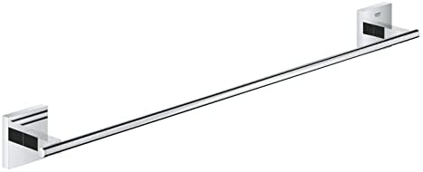 GROHE Start Cube Towel Rail – Bathroom Wall Mounted Towel Holder (Metal, Concealed Fastening, Including Screws and Dowels), Size 600 mm, Extra Easy to Fit with GROHE QuickGlue, Chrome, 41089000 image 4