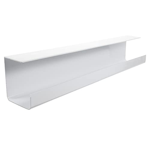 GALPADA Organizador de Cables Bajo Escritorio Bandeja de Gestión de Cables para Almacenamiento y para Oficina y Hogar Color Blanco Pequeño