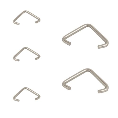 SISI UK 10 Pcs Plug Chain Triangle Hook for Basin Bath & Kitchen Chrome Bath Plug Chain Triangle Hook for Bathtub Kitchen Sink Bathroom Wash Basin Chain Triangles Buckle