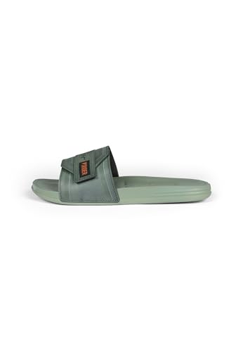 Rider Men's Slide Sandal, Green Orange, 92