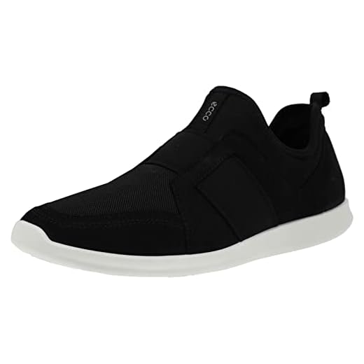 ECCO Dam Sense Ii Band Slip on Sneaker, Svart - Svart nubucktextil - 38/38.5 EU