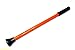 The Lucky Golf Ball Pickup Stick - a 30 Inch Suction Cup Golf Ball Retriever for Retrieving Golf Balls in Scrambles, Mulligans, and Practice Sessions While Remaining Seated in The Golf Cart (Orange)