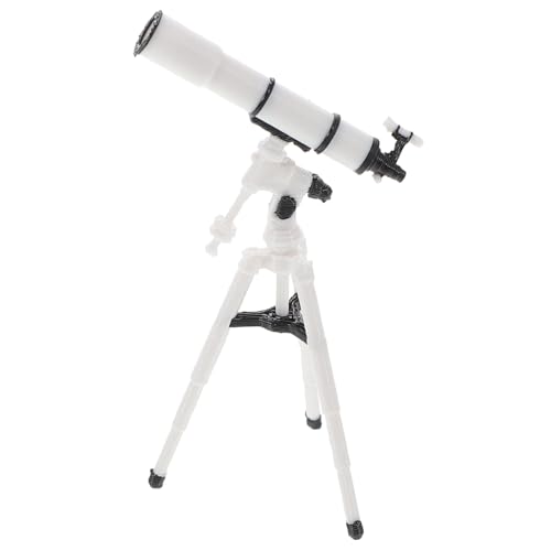 KICHOUSE Mini Telescopio De Escala Casa De Muñecas Juguete Educativo De Astronomía Decorativo y Seguro para Niño Niña Accesorio De Escritorio y Decoración del Hogar