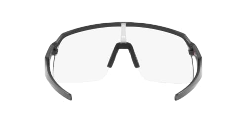 Image of Oakley Unisex Sunglasses Matte Carbon Frame, Clear to Black Iridium Photochromic Lenses, 0MM