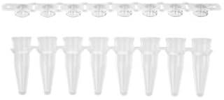 AXYGEN - BioExcell 0.2mL PP PCR Tube and Domed Cap Strips, Clr, NS, PK125