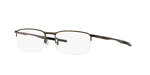 Image of Oakley mens Ox3174 Barrelhouse 0.5 Rectangular Prescription Eyewear Frames