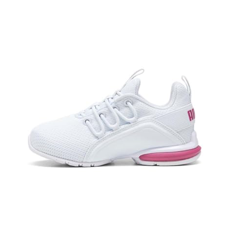 PUMA Kids Girls Axelion Mesh Lace Up Sneakers Shoes Casual - White3