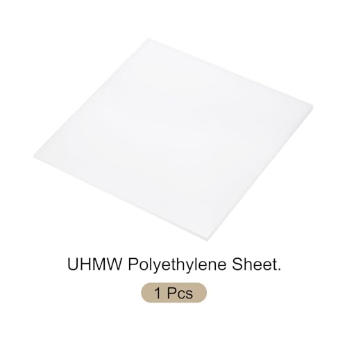 Image of 10 x 10 Inch UHMW Polyethylene Sheets, 5 /32 Inch Thick Ultra High Molecular Weight White Plastic Sheet [for Home, Industrial]