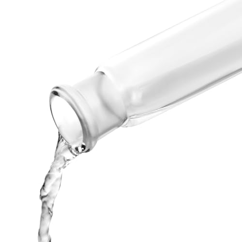 image for QWORK 1000ml Volumetric Flask with Ground Glass Stopper, 3.3 High Boro
