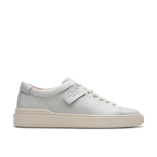 Clarks Homme Craft Swift l'excellence du cuir blanc en taille 47