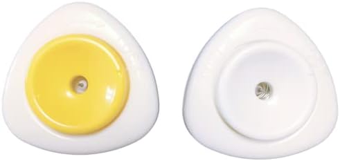 Egg Piercer for Raw Eggs, Impressive Egg Peeler, Simple Peel Egg Tools for Boiled Egg (2PCS Yellow+ White)