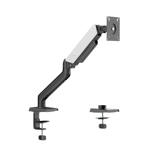 Image of ErgoYou - Premium Spring Adjustable Monitor Arm Stand - VESA Mount - Weight Capacity 2-9 kgs - for Most 17-32 inch Screens - Clamp or Grommet Mount - 360 Degree Rotation