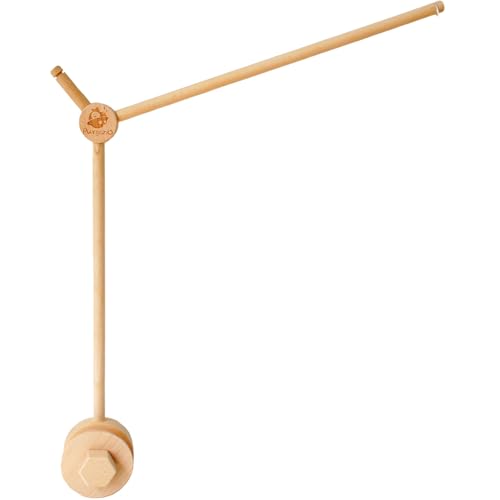 Bras mobile en bois hêtre support réglable rotatif pour éviter les chutes