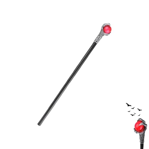 Bavooty Bastón Gótico de Halloween,Cetro de Cosplay de Halloween,Bastón de Mago de Fuego,Ligero y Portátil,Desmontable y Ajustable,lo Hace para una Variedad de Accesorios Decorativos Bavooty Bastón Gótico de Halloween,Cetro de Cosplay de Halloween,Bastón de Mago de Fuego,Ligero y Portátil,Desmontable y Ajustable,lo Hace para una Variedad de Accesorios Decorativos