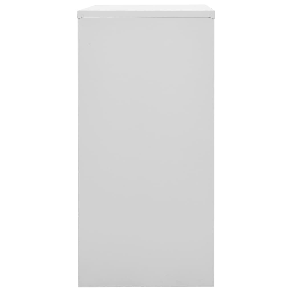Zamykana szafka do przechowywania dla pracowników, domu, biura, szkoły, szafki dla dzieci, kolor jasnoszary i zielony, 90 x 45 x 92,5 cm, stal