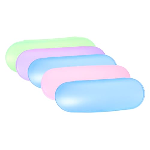 Beavorty 5pcs Slim Glasses Case Hard Sunglasses Box Lightweight Pp Eyewear Protector for Travel