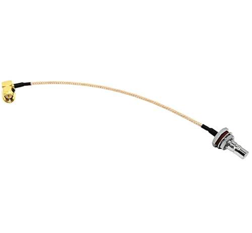 Câble coaxial RG316 QMA femelle coudé vers RP SMA mâle 50 Ohm pour extension d'antenne 15cm
