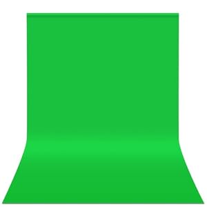Green Screen Backdrop 10 x 20 ft, Photography Greenscreen Background for Streaming, 3 x 6M Photo Studio 100% Pure Polyester Collapsible Green Backdrop Background for Video Recording