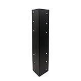 Hi-Flame 4Pcs 17' Garden Raised Bed Corner Brackets with Screws for 20'-24' Furniture Flower Vegetable Planter Garden Bed (17' Black, Set of 4)