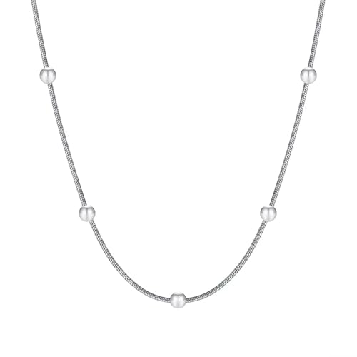 Chaîne acier inoxydable anti-noircissement maille serpent pour remplacer vos colliers