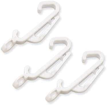 Plastic Sliding Curtain Track Hook Gliders In White (10 Pack) — image 1