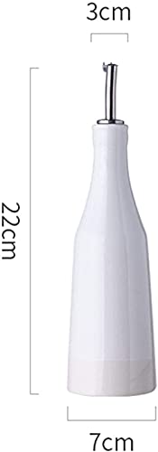 Bouteille distributrice d'huile d'olive en céramique blanche pour cuisine - 8