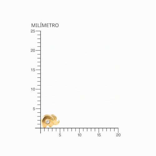 Pendientes bebé elefante en oro para evitar alergias y pérdidas 7