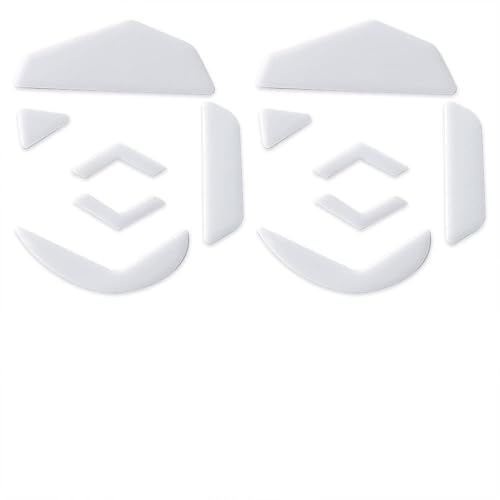 2 Sets White Rounded Curved Edges Mouse Feet Pads Skates Compatible for Logit G502 RGB / G502 Proteus Core / G502 Proteus Spectrum / G502 Hero Wired Mouse