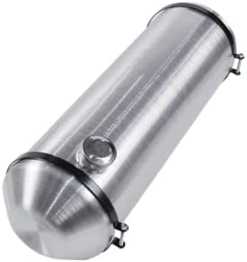 JSD 11 Gallon Round Spun Aluminum Hotrod Streetrod Fuel Cell Tank 10 x 33 Inch End Fill 1/4" NPT Outlet