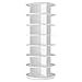 BrFoYu Rotating Shoe Rack 7 Tier Spinning Shoes Organizer Tower for 28-32 Pairs Lazy Susan 360 Revolving Shoe Storage Cabinet Rotate Shoe Handbag Rack Round Carousel for Closet, Bedroom (White)