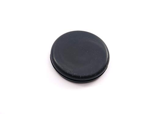 Image of Rubber Plug - Fits 1 1 /2 inch Opening in 1 /16 inch Thick Panel -Grommet Without A Hole Solid Flush Plug Seals Opening in Panels - Provides Finished Appearance on Both Sides of Panel (2 Pack)