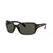Ray-Ban Women's Rb4068 Polarized Square Sunglasses, Matte Havana, 60 mm