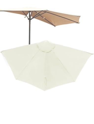 Toldo de repuesto para paraguas semicircular de 5 varillas impermeable y con proteccion UV