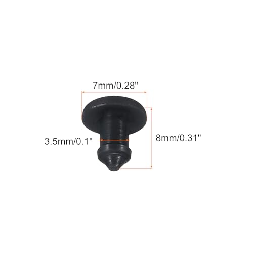 Image of Snap in Locking Hole Plugs Rubber Panel Seal Cover Drilled Silicone Caps, [for Kitchen Rubber, Waterproof Sealing Plugs] - 3.5mm /0.1in /Black /10Pcs