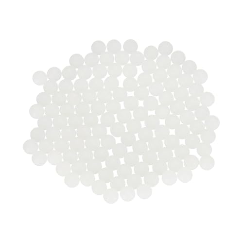 uxcell 120pcs Nylon Bearing Balls 1/8" Solid Plastic Balls, G1 Precision Bearing Ball Frosted Surface, White